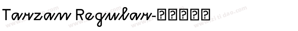 Tarzan Regular字体转换